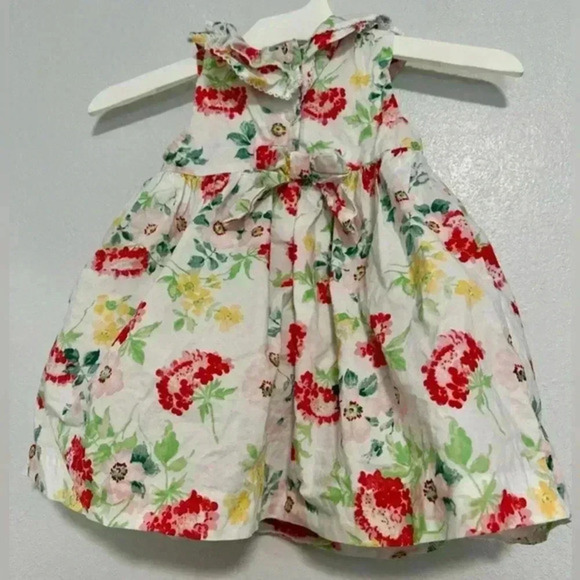 Janie And Jack Baby Little Girl Swirl Flower Floral Dress 12-18 Months - Picture 4 of 6
